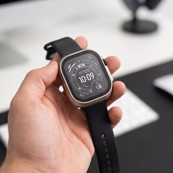 Θήκες Apple Watch Ultra 1/2/3/4 49mm Tech-Protect Defense 2-Pack Titanium & Clear - Image 10