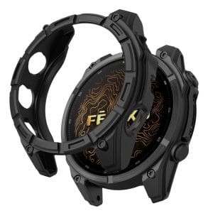 Μαύρη προστατευτική θήκη Tech-Protect Defense Air από PC για Garmin Fenix 9 47mm, ματ κάλυμμα κάσας