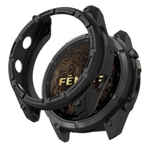 Μαύρη προστατευτική θήκη Tech-Protect Defense Air από PC για Garmin Fenix 9 Pro 51mm, ματ κάλυμμα κάσας