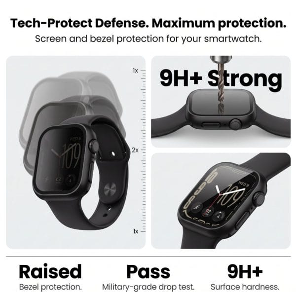 Θήκη + Privacy Τζάμι Προστασίας Apple Watch 12 (42mm) Tech-Protect Defense - Image 6