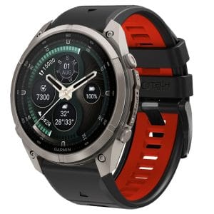 Λουράκι Garmin Fenix 5X / 5X Plus / 6X / 6X Pro / 7X / 8 / 8 Pro / 9 / 9 Pro 51mm Tech-Protect IconBand Pro Black/Red