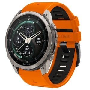 Λουράκι Garmin Fenix 5X / 5X Plus / 6X / 6X Pro / 7X / 8 / 8 Pro / 9 / 9 Pro 51mm Tech-Protect IconBand Pro Orange/Black