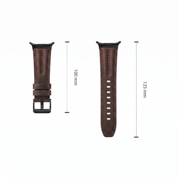 Δερμάτινο Λουράκι Samsung Galaxy Watch 8/9/Classic 40/44/46mm Tech-Protect LeatherFit Craft Brown - Image 4