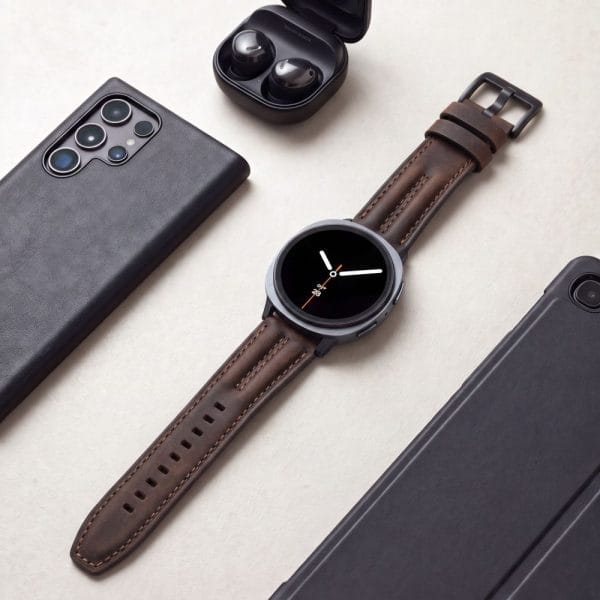 Δερμάτινο Λουράκι Samsung Galaxy Watch 8/9/Classic 40/44/46mm Tech-Protect LeatherFit Craft Brown - Image 5
