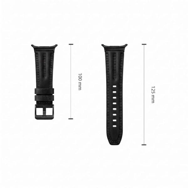 Δερμάτινο Λουράκι Samsung Galaxy Watch Ultra / Ultra2 47mm Tech-Protect LeatherFit Craft Black - Image 4