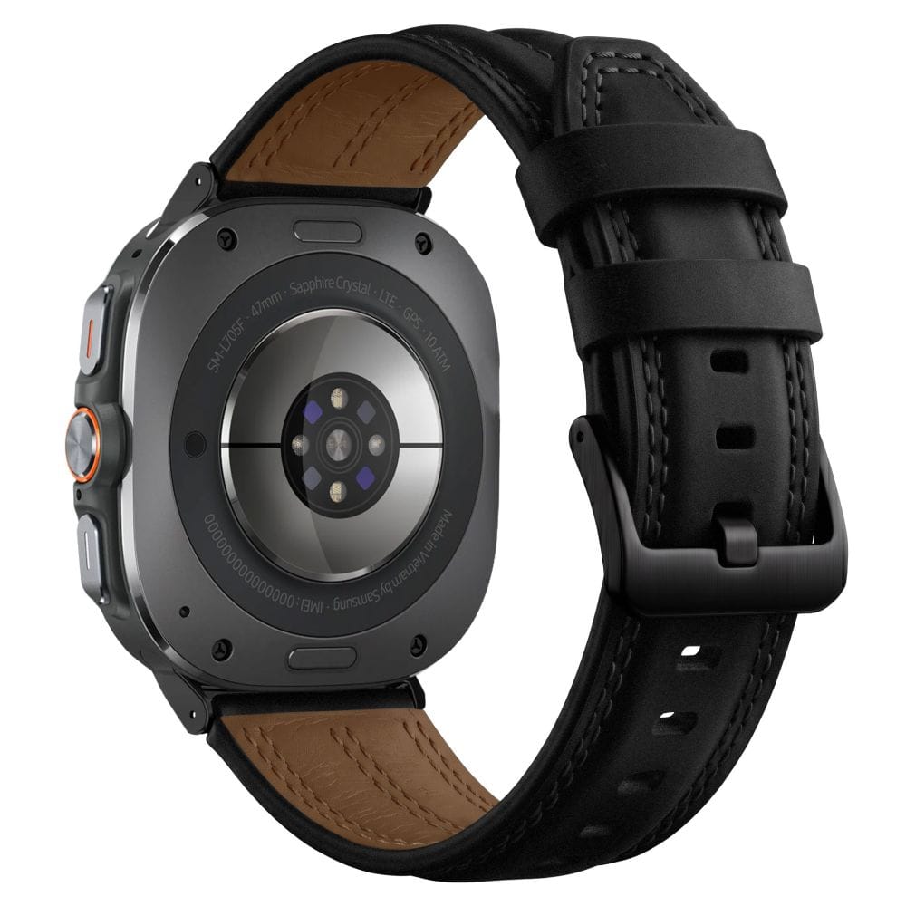 Δερμάτινο Λουράκι Samsung Galaxy Watch Ultra / Ultra2 47mm Tech-Protect LeatherFit Craft Black