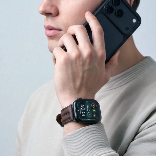 Δερμάτινο Λουράκι Samsung Galaxy Watch Ultra / Ultra2 47mm Tech-Protect LeatherFit Craft Brown - Image 6