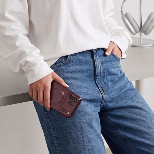 Θήκη iPhone 18 Pro / 17 Pro Tech-Protect MagFlex MagSafe Shiny Burgundy - Image 6