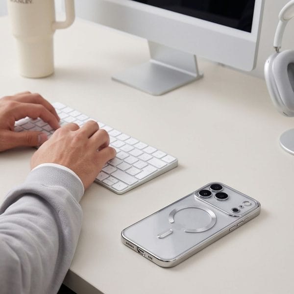 Θήκη iPhone 18 Pro Max / 17 Pro Max Tech-Protect MagFlex MagSafe Shiny Silver - Image 6