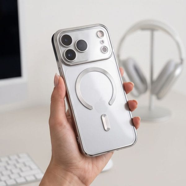 Θήκη iPhone 18 Pro Max / 17 Pro Max Tech-Protect MagFlex MagSafe Shiny Silver - Image 9