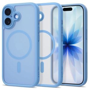Θήκη iPhone 17 Tech-Protect MagPeak MagSafe CC Matte Mist Blue