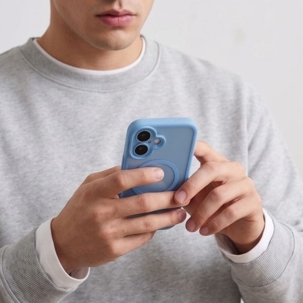 Θήκη iPhone 17 Tech-Protect MagPeak MagSafe CC Matte Mist Blue - Image 6