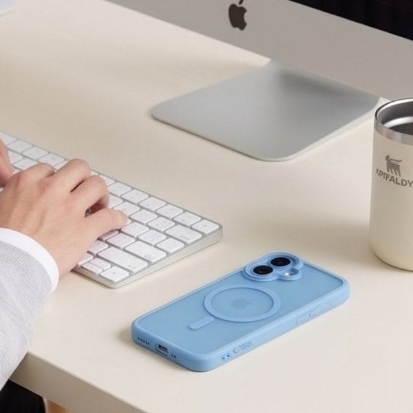 Θήκη iPhone 17 Tech-Protect MagPeak MagSafe CC Matte Mist Blue - Image 8