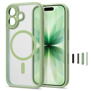 Θήκη iPhone 17 Tech-Protect MagPeak MagSafe CC Matte Sage