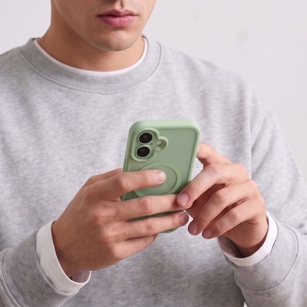 Θήκη iPhone 17 Tech-Protect MagPeak MagSafe CC Matte Sage - Image 2