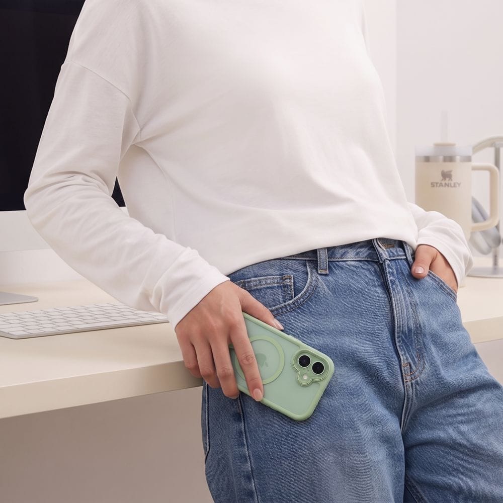 Θήκη iPhone 17 Tech-Protect MagPeak MagSafe CC Matte Sage - Image 3