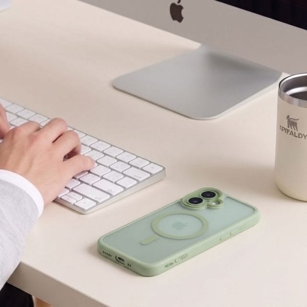 Θήκη iPhone 17 Tech-Protect MagPeak MagSafe CC Matte Sage - Image 4