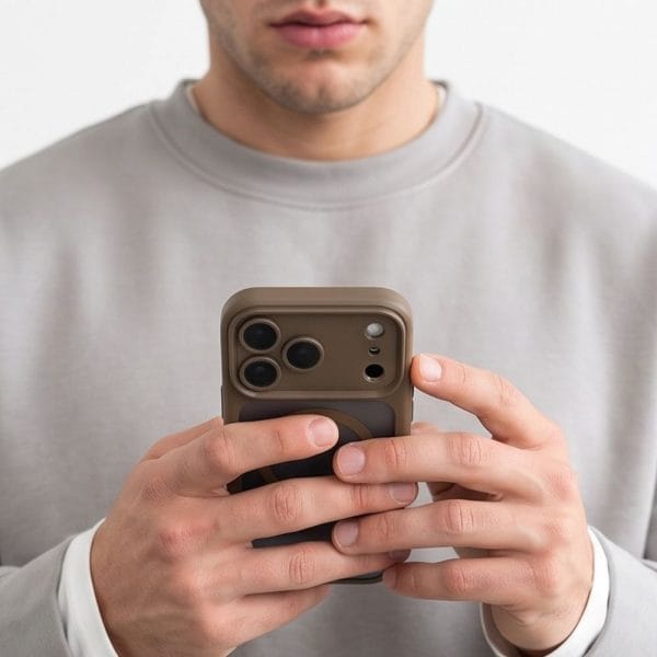 Θήκη iPhone 18 Pro / 17 Pro Tech-Protect MagPeak MagSafe CC Matte Dark Taupe - Image 7