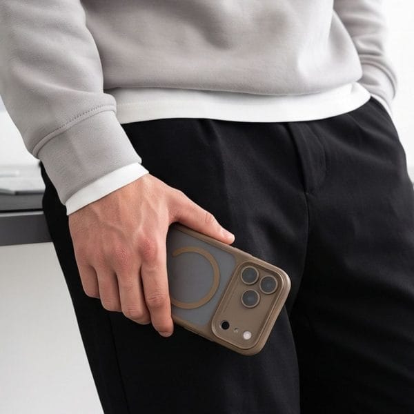 Θήκη iPhone 18 Pro / 17 Pro Tech-Protect MagPeak MagSafe CC Matte Dark Taupe - Image 8