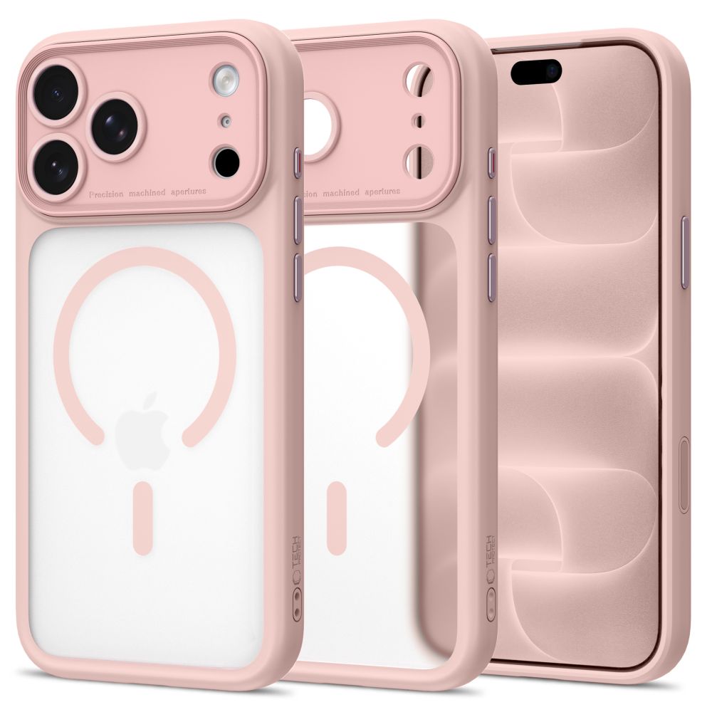 Θήκη iPhone 18 Pro / 17 Pro Tech-Protect MagPeak MagSafe CC Matte Pink