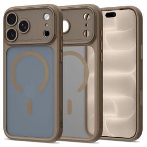 Θήκη iPhone 18 Pro Max / 17 Pro Max Tech-Protect MagPeak MagSafe CC Matte Dark Taupe