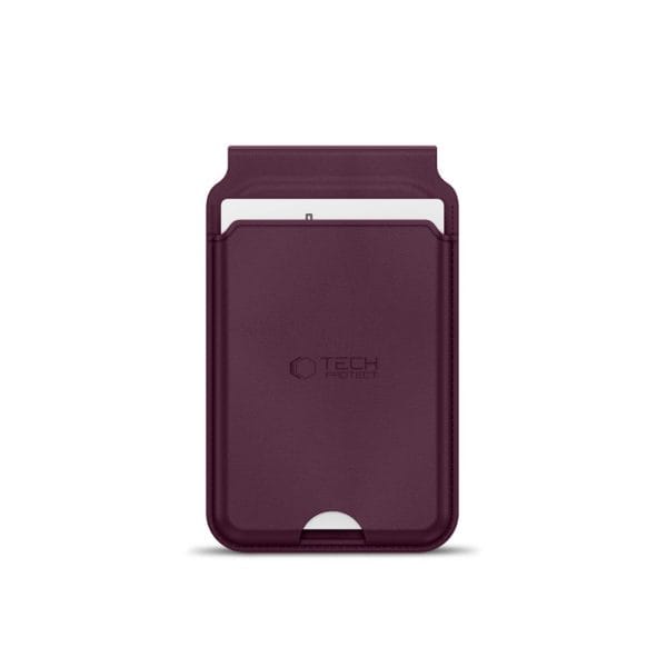 Μαγνητικό Πορτοφόλι MagSafe Tech-Protect MagWallet Stand RFID Burgundy - Image 4