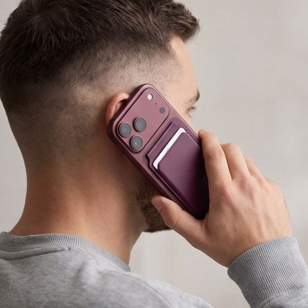 Μαγνητικό Πορτοφόλι MagSafe Tech-Protect MagWallet Stand RFID Burgundy - Image 7