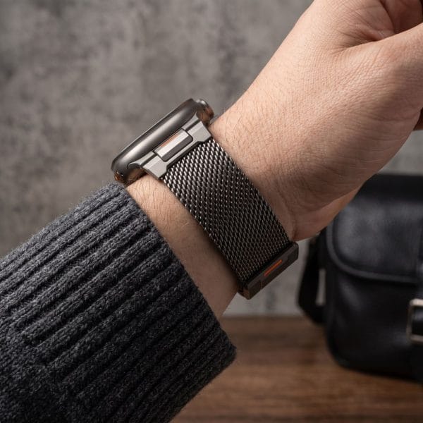 Λουράκι Apple Watch 44/45/46/49mm Tech-Protect Milano Vanguard Gunmetal - Image 8