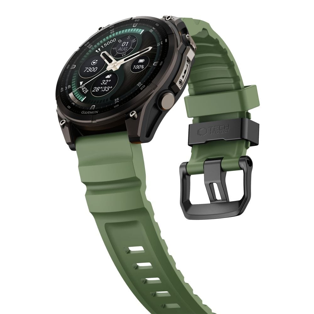Λουράκι Garmin Fenix 5 / 6 / 6 Pro / 7 / 8 / 8 Pro / 9 / 9 Pro 47mm Tech-Protect Motion Military Green - Image 3