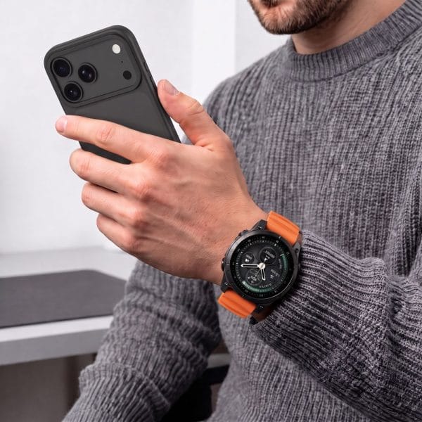 Λουράκι Garmin Fenix 5 / 6 / 6 Pro / 7 / 8 / 8 Pro / 9 / 9 Pro 47mm Tech-Protect Motion Signal Orange - Image 9