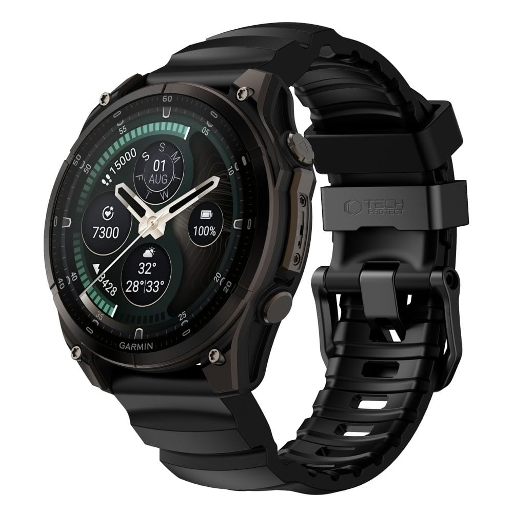 Λουράκι Garmin Fenix 5X / 5X Plus / 6X / 6X Pro / 7X / 8 / 8 Pro / 9 / 9 Pro 51mm Tech-Protect Motion Black