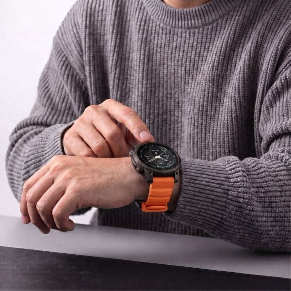 Λουράκι Garmin Fenix 5X / 5X Plus / 6X / 6X Pro / 7X / 8 / 8 Pro / 9 / 9 Pro 51mm Tech-Protect Motion Signal Orange - Image 9