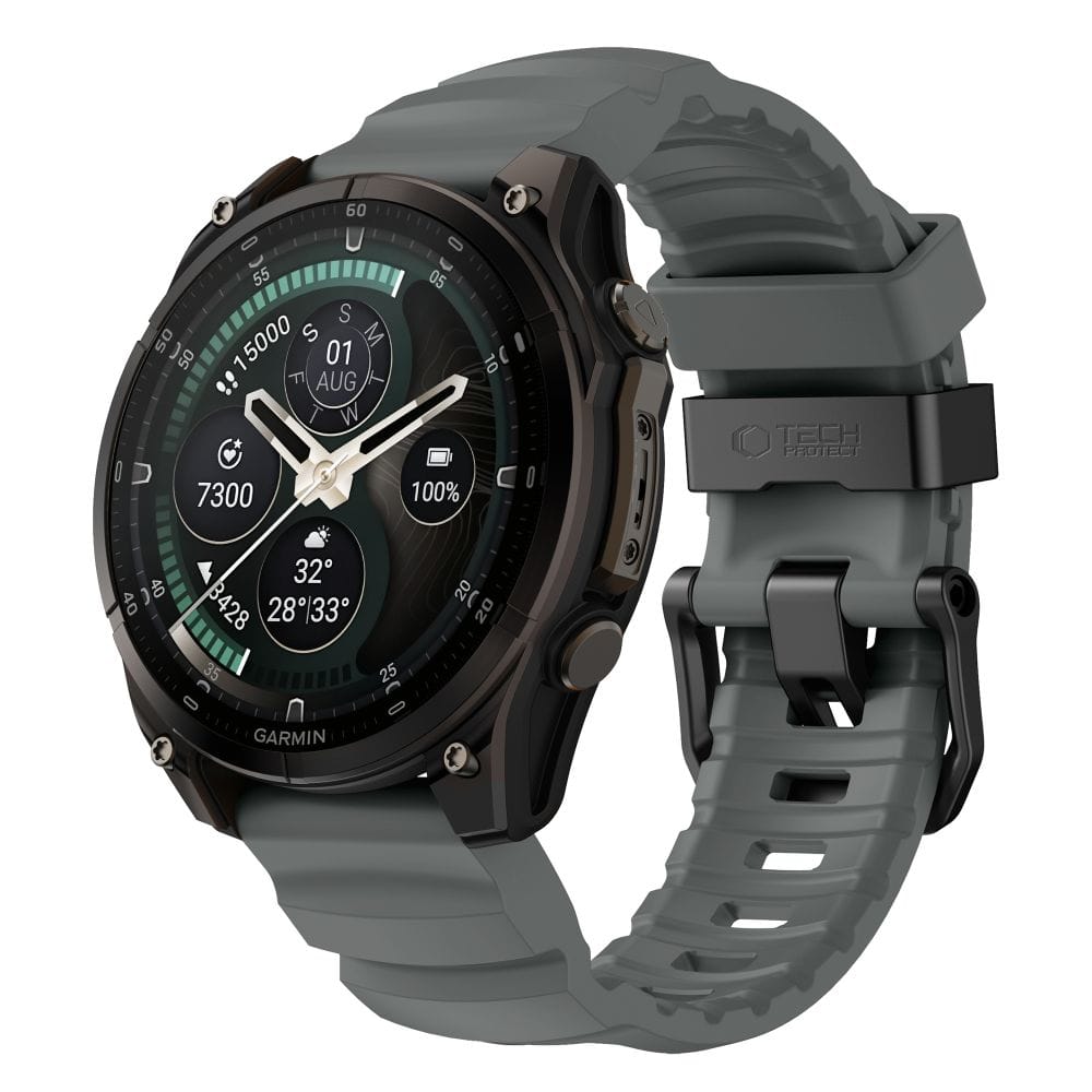 Λουράκι Garmin Fenix 5X / 5X Plus / 6X / 6X Pro / 7X / 8 / 8 Pro / 9 / 9 Pro 51mm Tech-Protect Motion Storm Grey