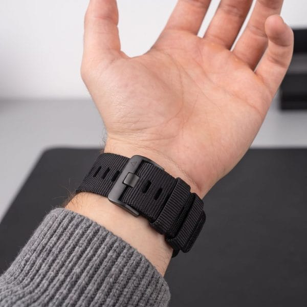 Λουράκι Garmin Fenix 5 / 6 / 6 Pro / 7 / 8 / 8 Pro / 9 / 9 Pro 47mm Tech-Protect Nylon Classic Black - Image 5
