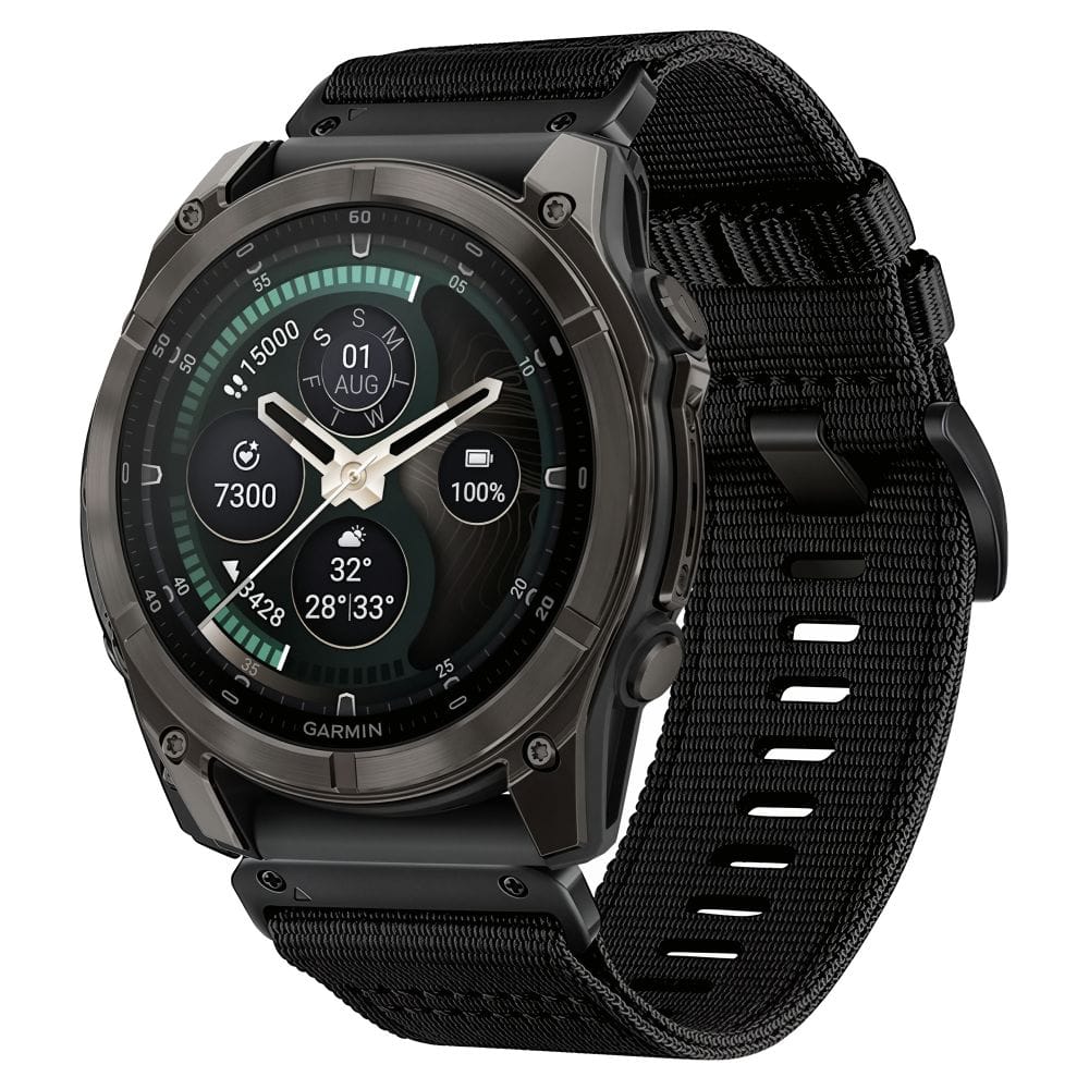 Λουράκι Garmin Fenix 5 6 6 Pro 7 8 8 Pro 9 9 Pro 47mm Tech-Protect Nylon Classic Black