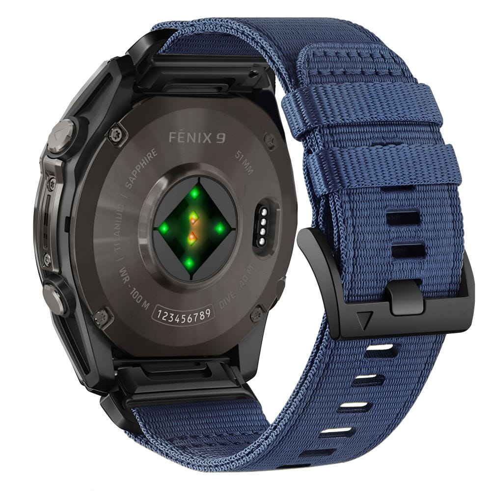 Λουράκι Garmin Fenix 5 / 6 / 6 Pro / 7 / 8 / 8 Pro / 9 / 9 Pro 47mm Tech-Protect Nylon Classic Midnight Navy - Image 3