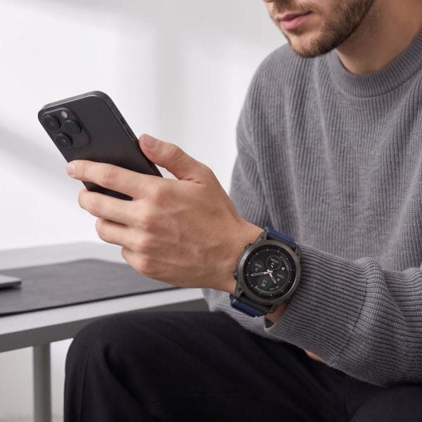 Λουράκι Garmin Fenix 5 / 6 / 6 Pro / 7 / 8 / 8 Pro / 9 / 9 Pro 47mm Tech-Protect Nylon Classic Midnight Navy - Image 4