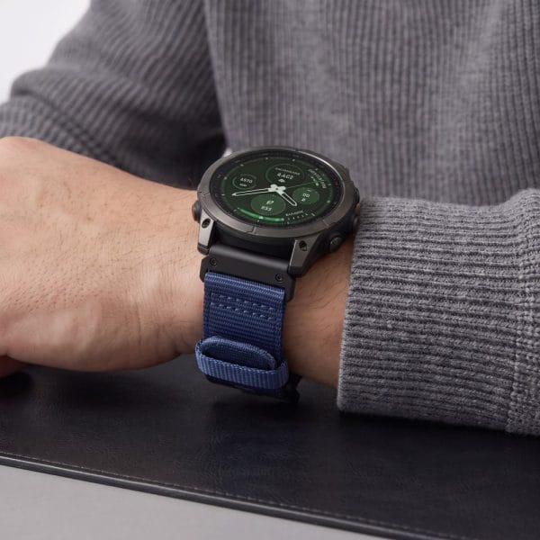 Λουράκι Garmin Fenix 5 / 6 / 6 Pro / 7 / 8 / 8 Pro / 9 / 9 Pro 47mm Tech-Protect Nylon Classic Midnight Navy - Image 6
