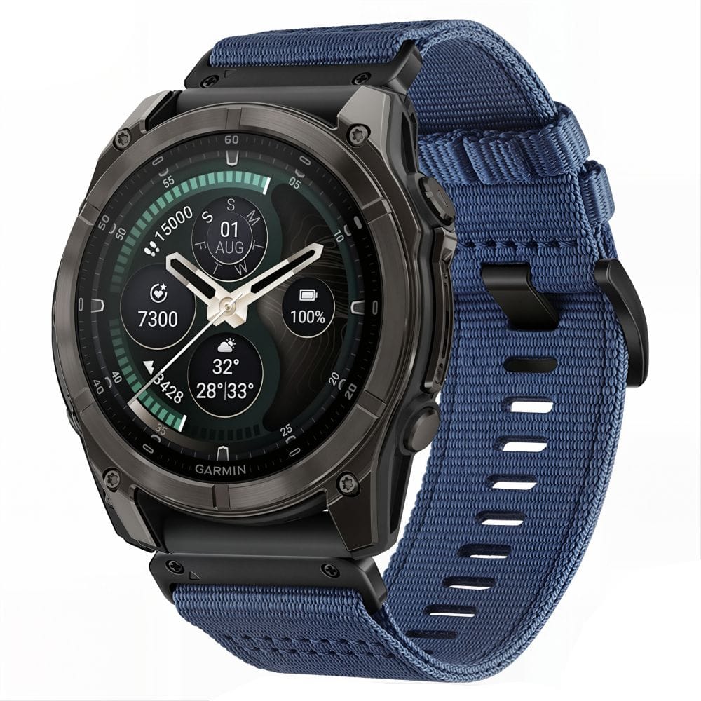 Λουράκι Garmin Fenix 5 6 6 Pro 7 8 8 Pro 9 9 Pro 47mm Tech-Protect Nylon Classic Midnight Navy