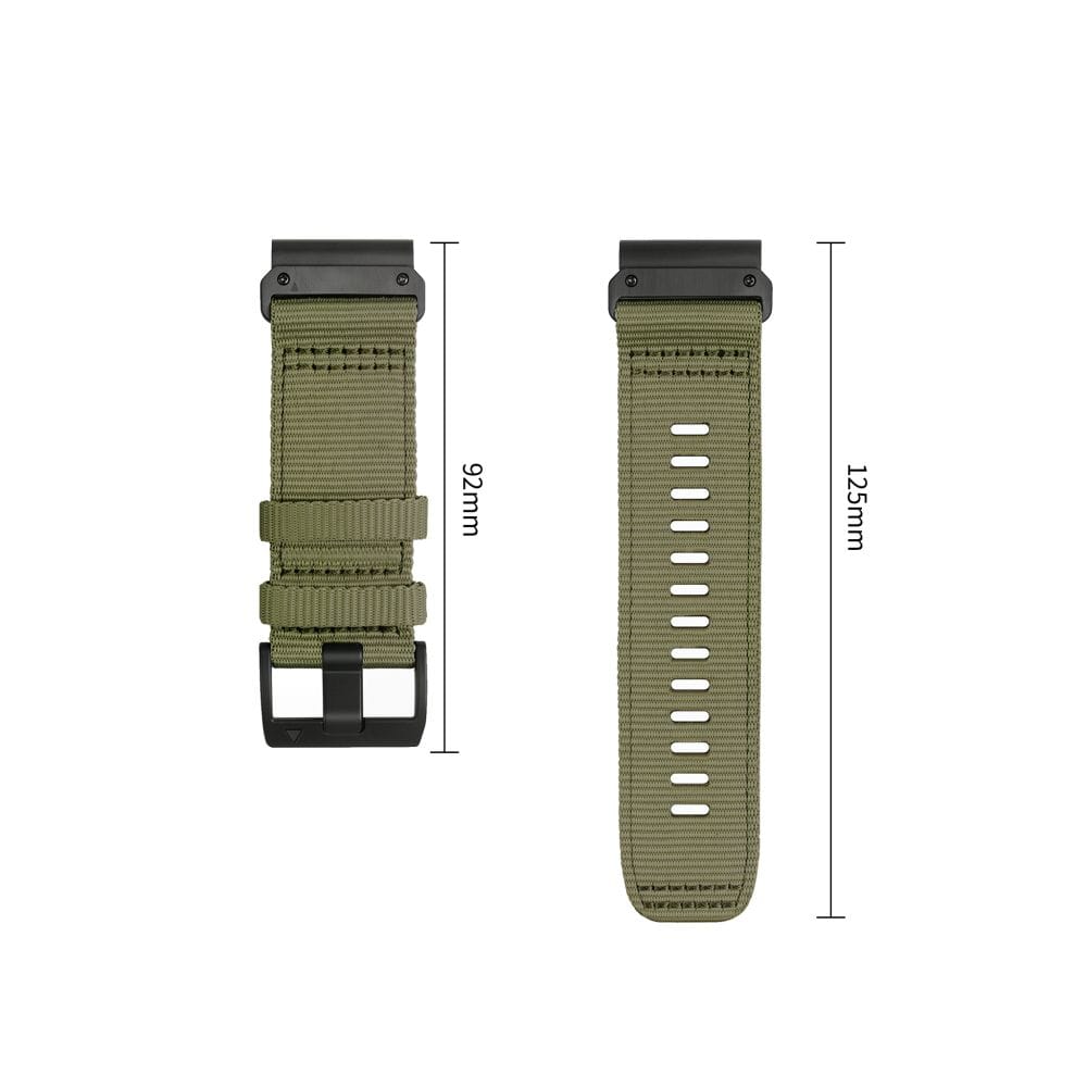 Λουράκι Garmin Fenix 5 / 6 / 6 Pro / 7 / 8 / 8 Pro / 9 / 9 Pro 47mm Tech-Protect Nylon Classic Military Green - Image 3
