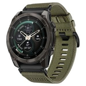 Λουράκι Garmin Fenix 5 6 6 Pro 7 8 8 Pro 9 9 Pro 47mm Tech-Protect Nylon Classic Military Green