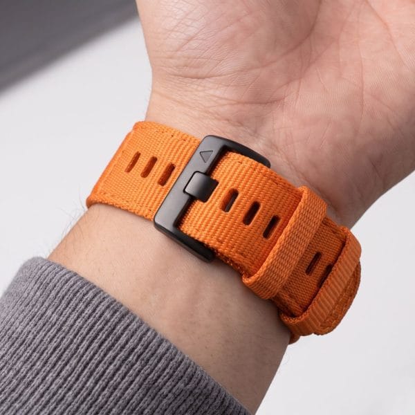 Λουράκι Garmin Fenix 5 / 6 / 6 Pro / 7 / 8 / 8 Pro / 9 / 9 Pro 47mm Tech-Protect Nylon Classic Signal Orange - Image 5