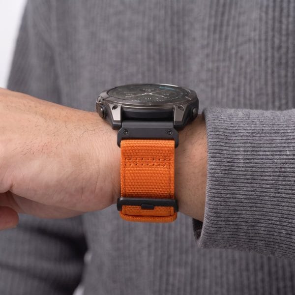 Λουράκι Garmin Fenix 5 / 6 / 6 Pro / 7 / 8 / 8 Pro / 9 / 9 Pro 47mm Tech-Protect Nylon Classic Signal Orange - Image 6