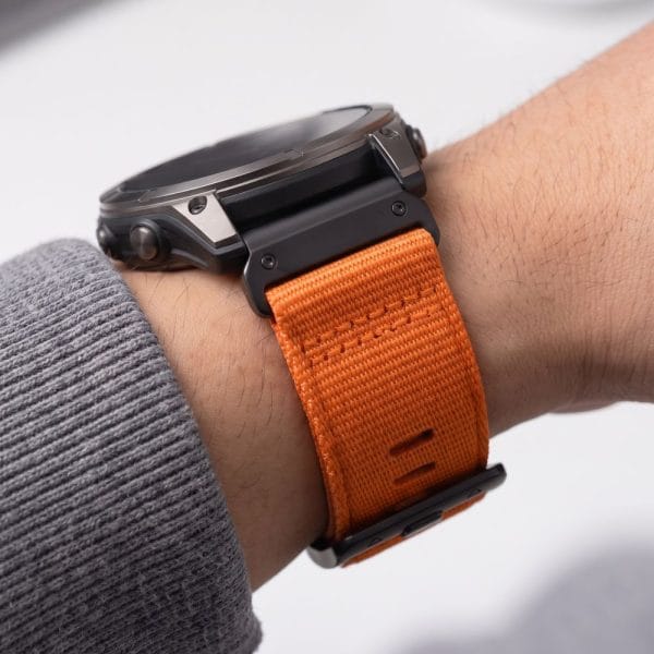 Λουράκι Garmin Fenix 5 / 6 / 6 Pro / 7 / 8 / 8 Pro / 9 / 9 Pro 47mm Tech-Protect Nylon Classic Signal Orange - Image 7