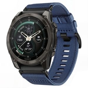 Λουράκι Garmin Fenix 5X 5X Plus 6X 6X Pro 7X 8 8 Pro 9 9 Pro 51mm Tech-Protect Nylon Classic Midnight Navy