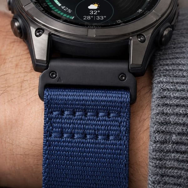 Λουράκι Garmin Fenix 5X / 5X Plus / 6X / 6X Pro / 7X / 8 / 8 Pro / 9 / 9 Pro 51mm Tech-Protect Nylon Classic Midnight Navy - Image 7