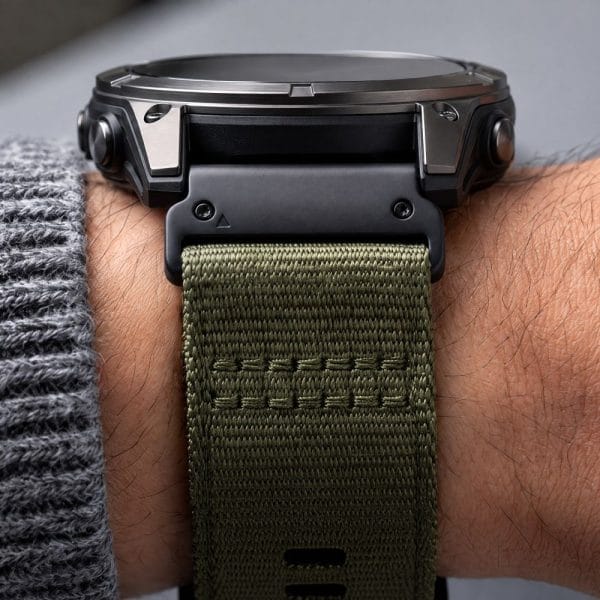 Λουράκι Garmin Fenix 5X / 5X Plus / 6X / 6X Pro / 7X / 8 / 8 Pro / 9 / 9 Pro 51mm Tech-Protect Nylon Classic Military Green - Image 7