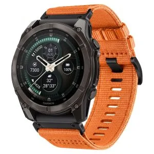 Λουράκι Garmin Fenix 5X 5X Plus 6X 6X Pro 7X 8 8 Pro 9 9 Pro 51mm Tech-Protect Nylon Classic Signal Orange