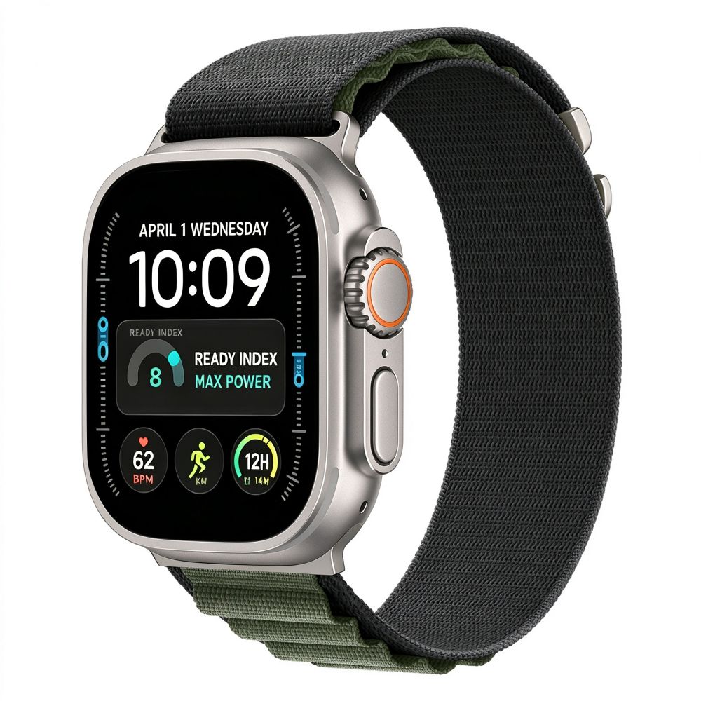 Λουράκι Apple Watch 44/45/46/49mm Tech-Protect Nylon Pro Black / Green - Image 2