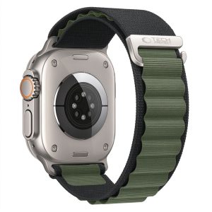 Λουράκι Apple Watch 44/45/46/49mm Tech-Protect Nylon Pro Black / Green